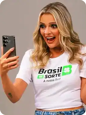 Mulher feliz na brasil da sorte
